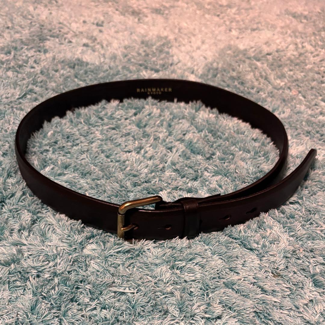 RAINMAKER KYOTO レザーベルト 真鍮バックル 日本製