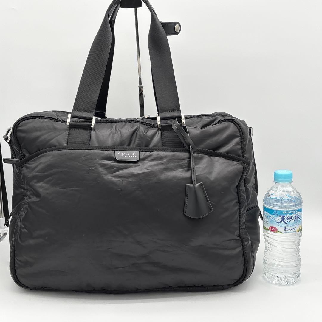 agnès b VOYAGE アニエスベー ボストンバッグ 2WAY 南京錠 鍵