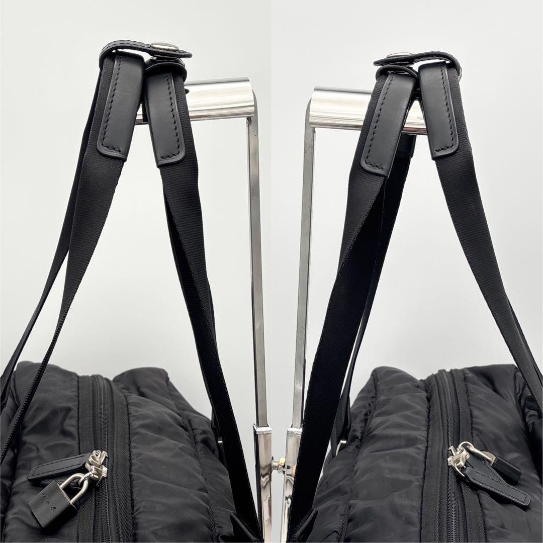 agnès b VOYAGE アニエスベー ボストンバッグ 2WAY 南京錠 鍵