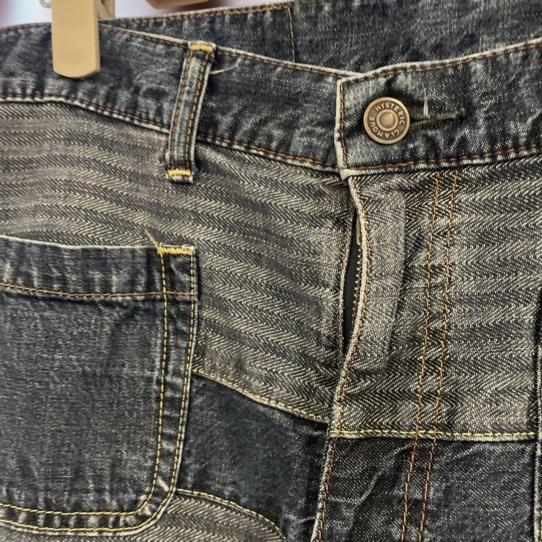 ヒステリックグラマー　ツギハギデニム　パッチワーク　ダメージ　28