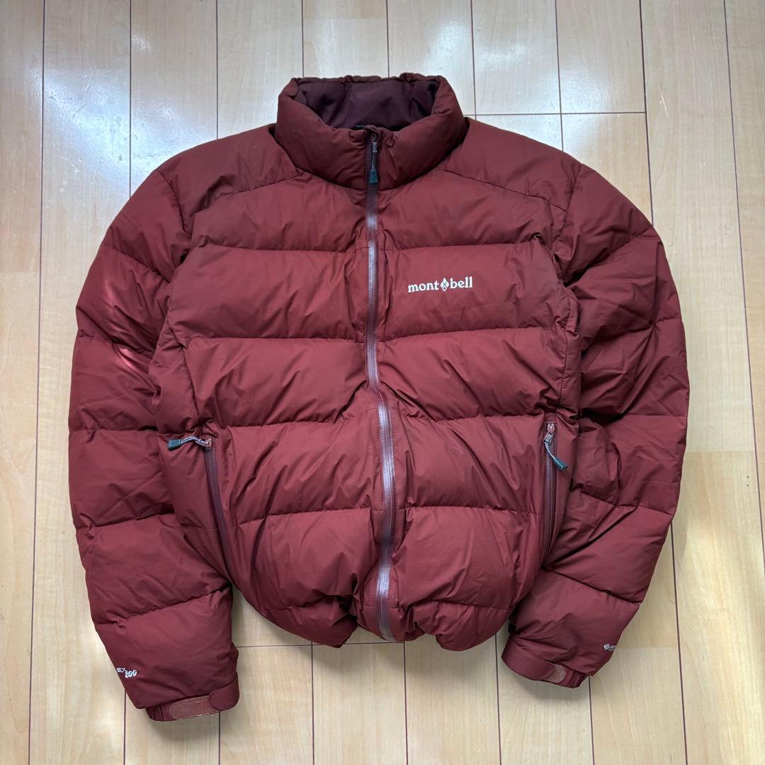 モンベル パーマフロスト ライトダウンジャケット ゴアテックス ボルドー　L