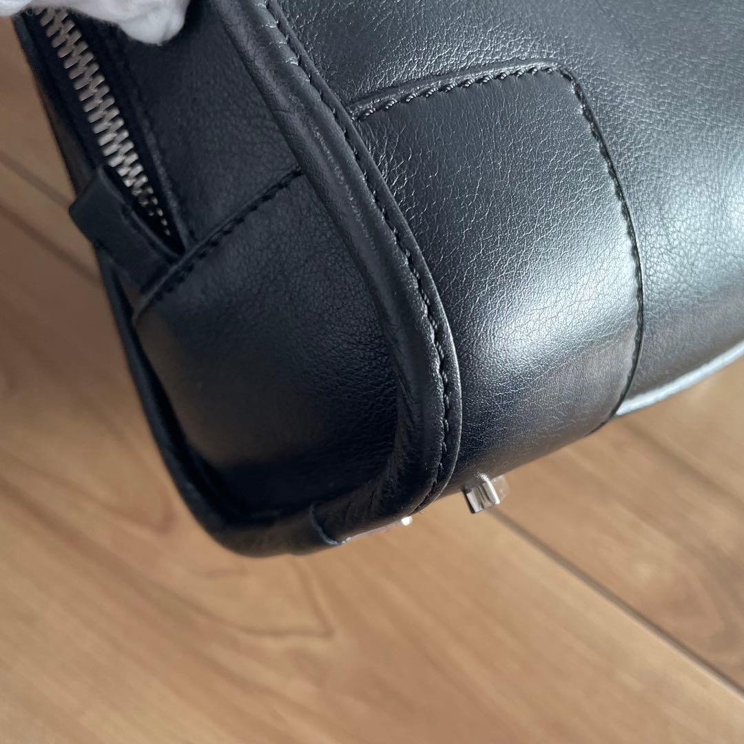 ロエベ　アマソナ23 ハンドバッグ　ミニボストン　ブラック　アナグラム