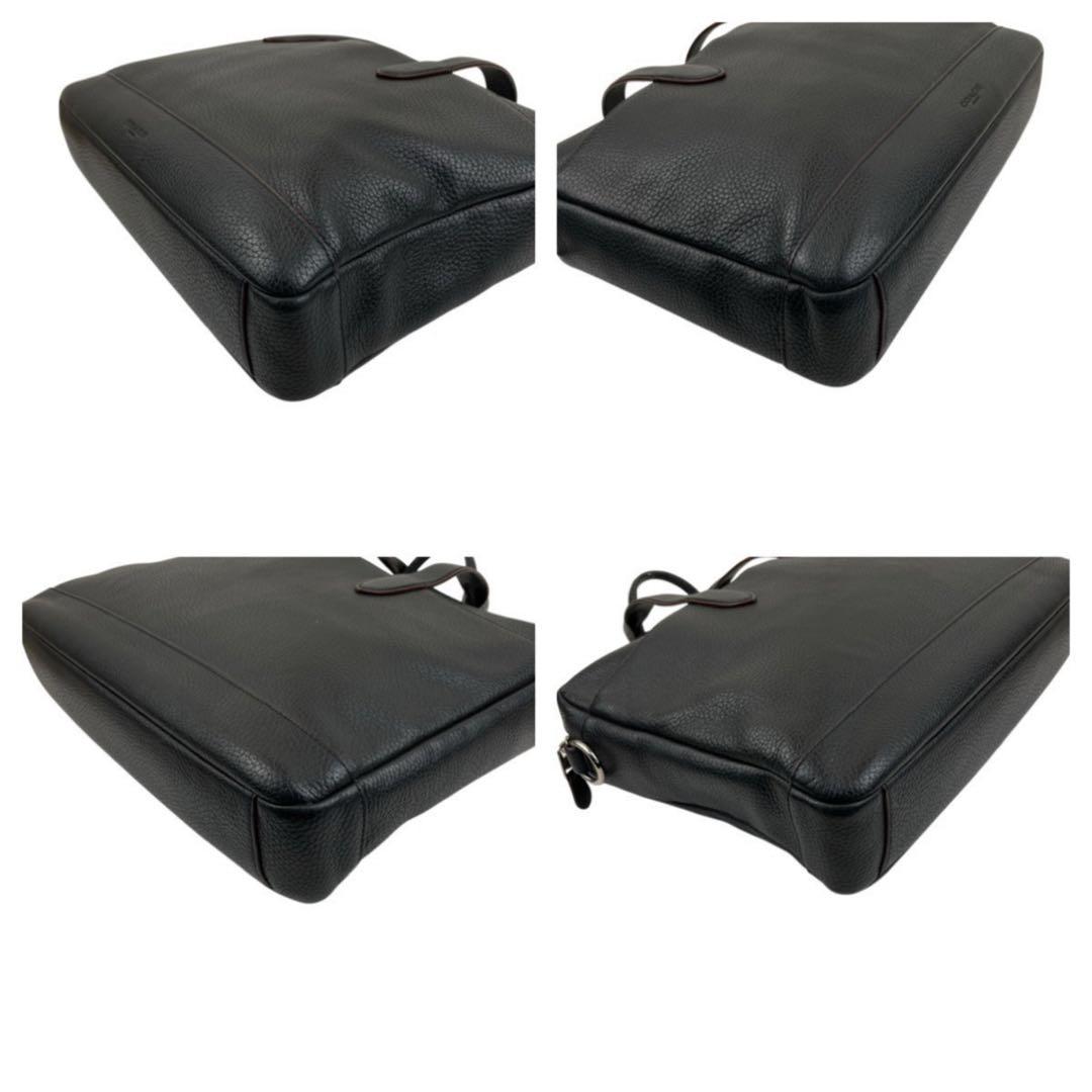 ✨極美品 COACH コーチ シボ革 ビジネスバッグ レザー A4可 ブラック