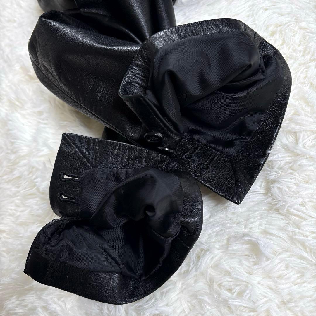 ✨A.A.R・牛革✨ヨウジヤマモト×ダーバン　レザーテーラードジャケット　黒　Ｌ