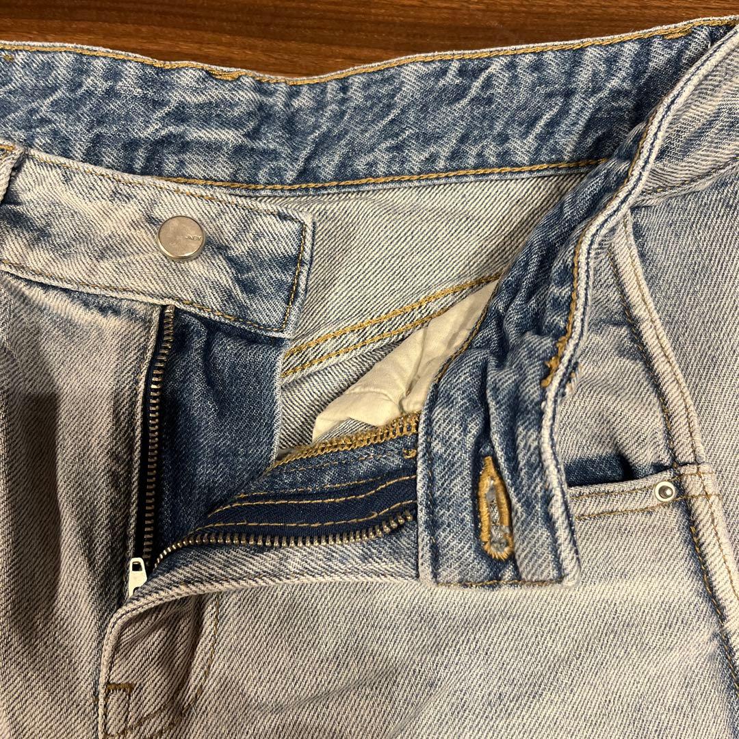 JNBYカーブデニムパンツ ブルー サイズ34