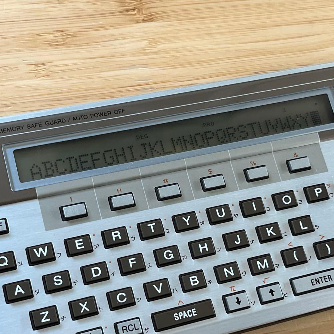 SHARP PC-1500 ポケットコンピュータ ポケコン 純正ケース付き 美品