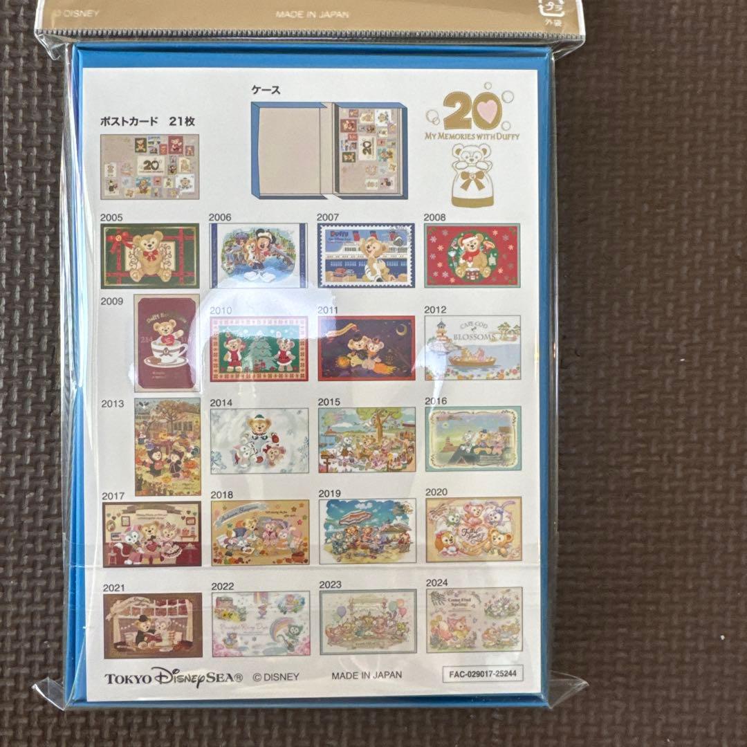 マイ　メモリーズ　ウィズ　ダッフィー　ポストカード21枚 ケース付き