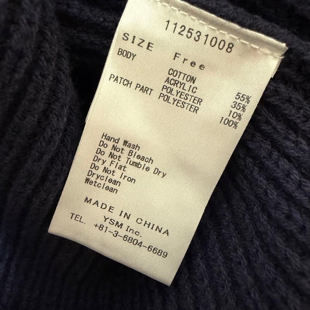 Darich カレッジワッペンVネックニットカーディガン