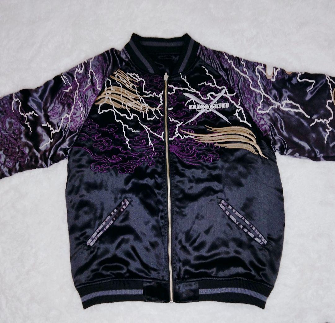 絡繰魂 ONEPIECE ワンピース クロスギルド リバーシブル スカジャン刺繍