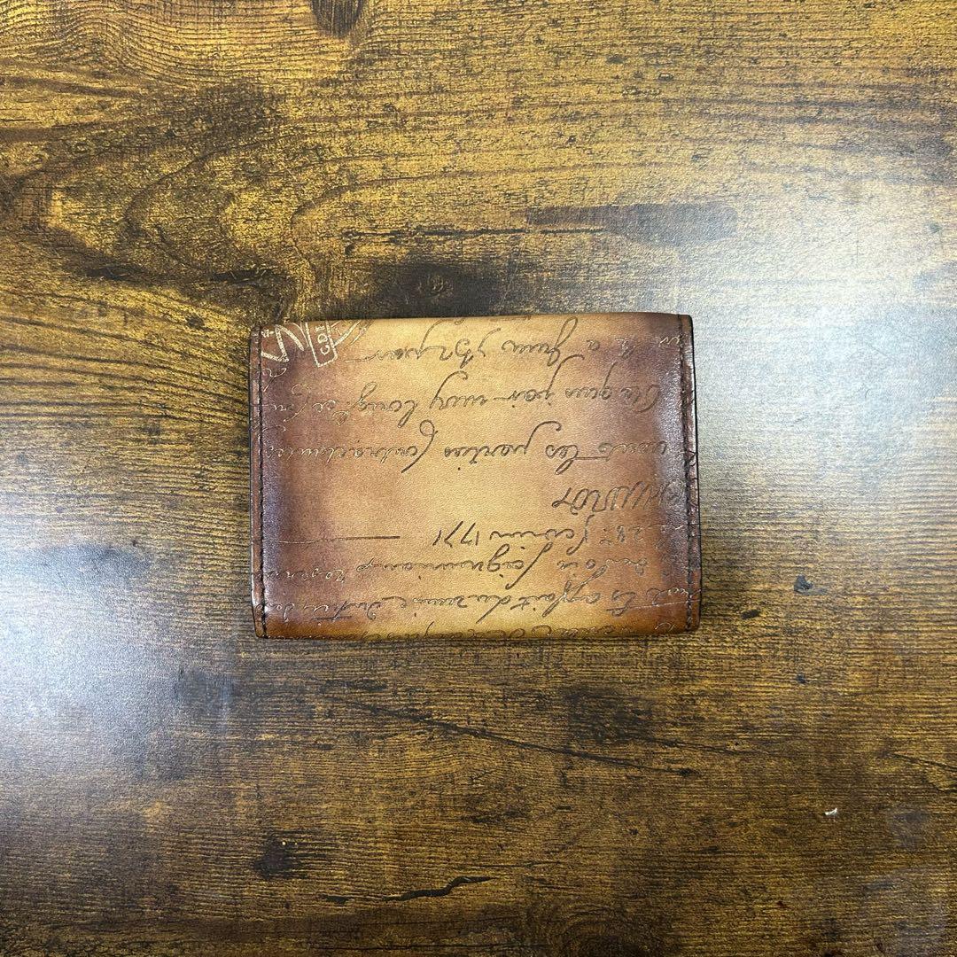 約9.9万円　オルガ期　Berluti インヴィア フラップ　名刺入れ