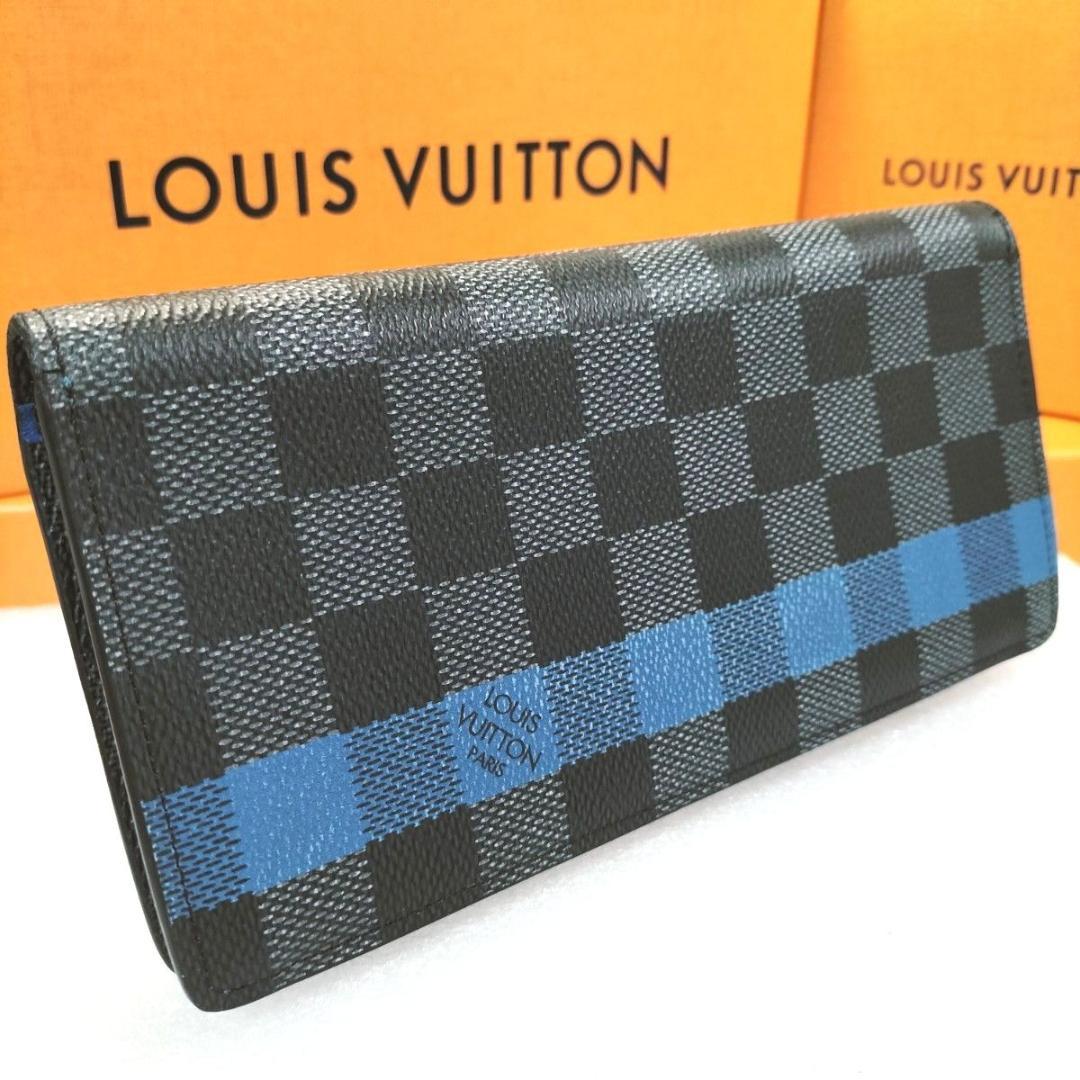 ☆極美品☆ ダミエ グラフィット ブラザ ストライプ ブルー ルイヴィトン