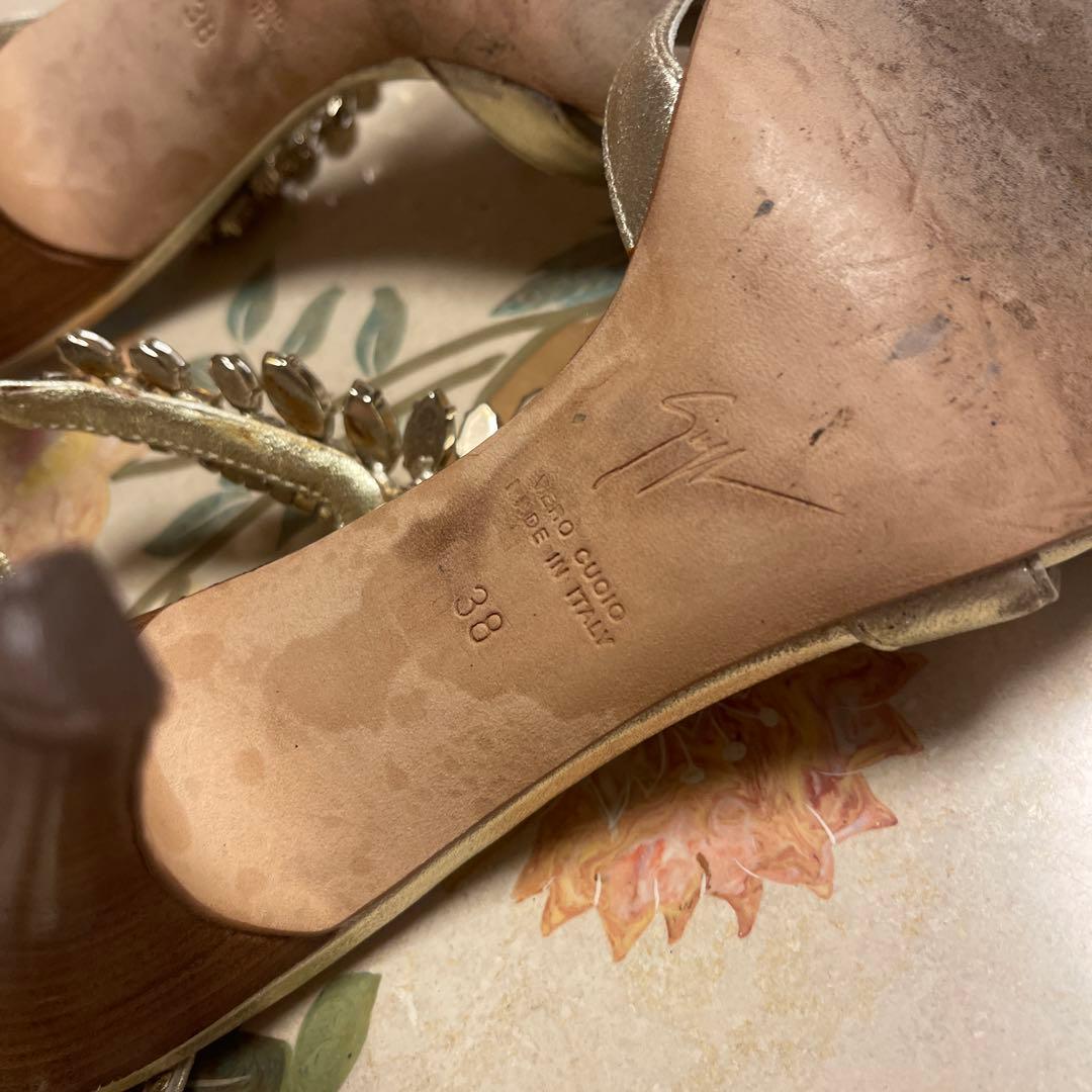 ジュゼッペ ノッティ✨ビジュー装飾 ストラップサンダル