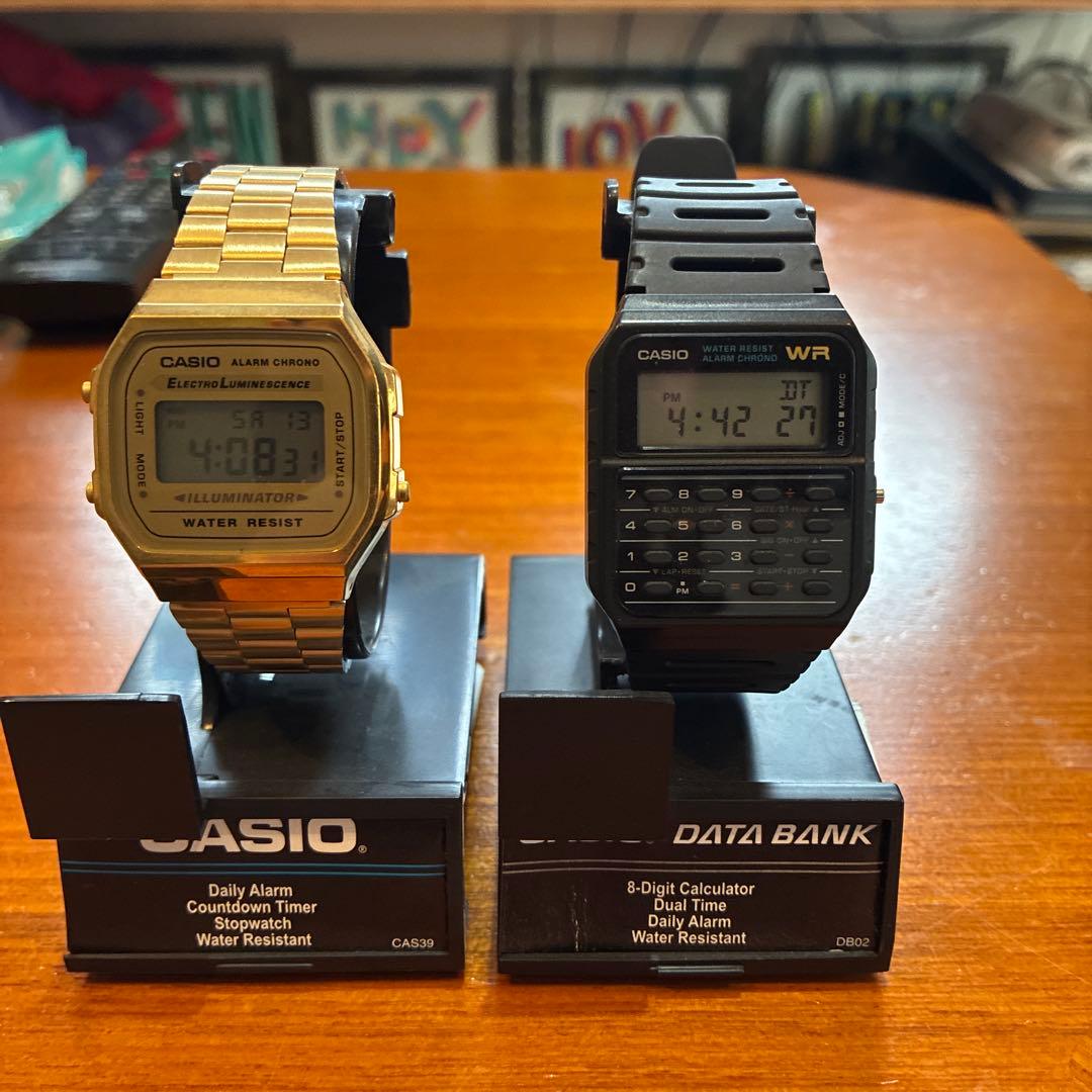伊*之様 CASIO デジタル腕時計 A168WEGB-1 & DB-36セット