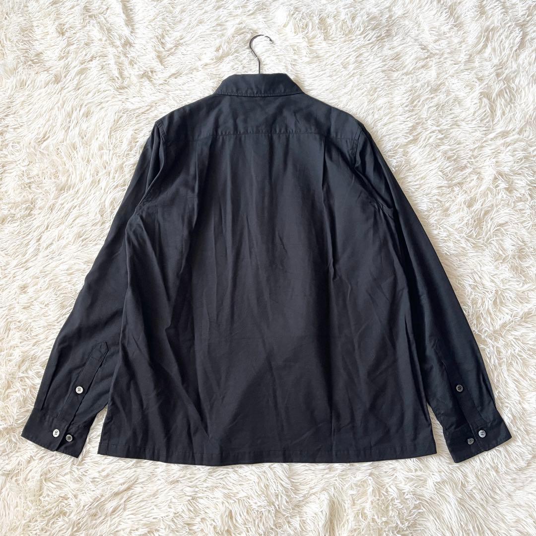 未使用級✨イサムカタヤマバックラッシュ　長袖シャツ　ブラック　ディアスキン　革