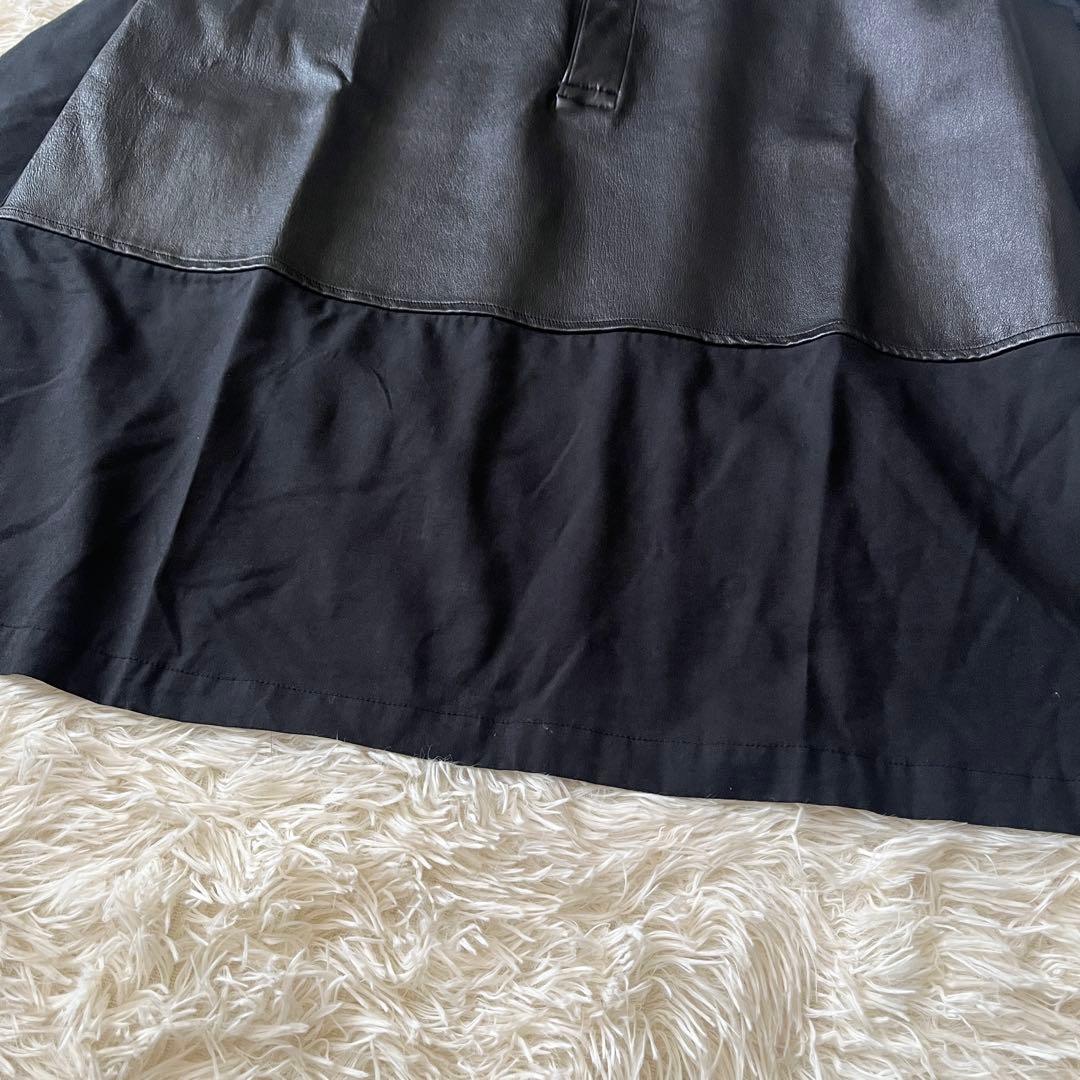 未使用級✨イサムカタヤマバックラッシュ　長袖シャツ　ブラック　ディアスキン　革
