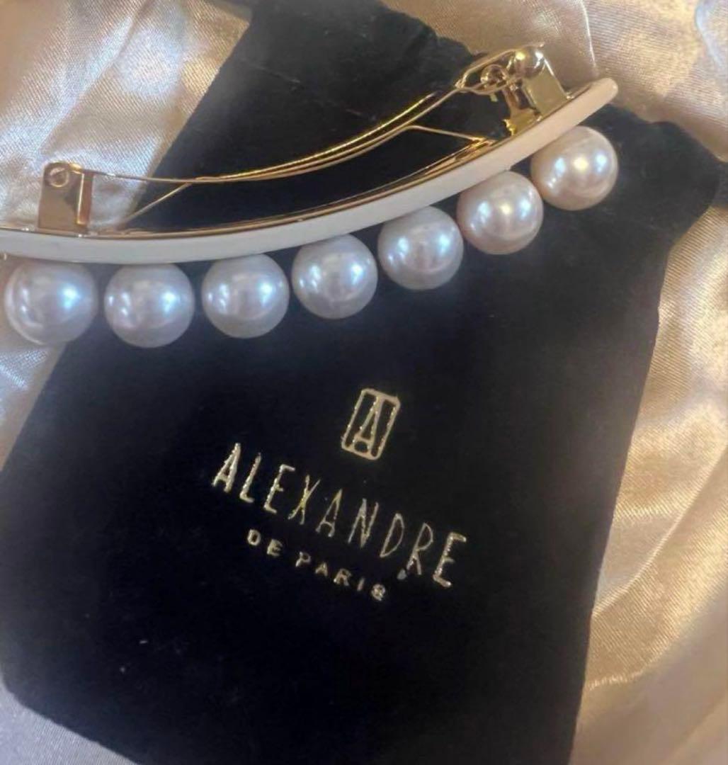 ALEXANDRE DE PARISパールバレッタ（8cm）