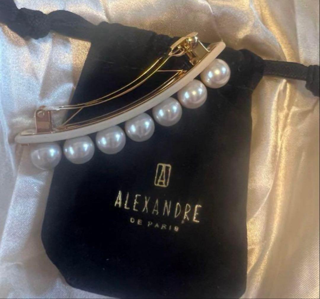 ALEXANDRE DE PARISパールバレッタ（8cm）