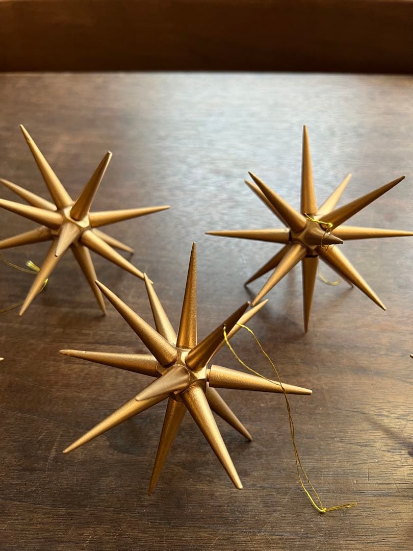 ベツレヘムの星 ゴールド星型クリスマス装飾 オーナメント18個セット