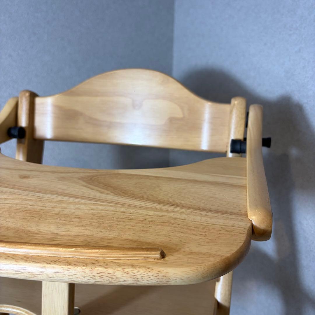 美品 大和屋　すくすくスリムプラスチェア　テーブル＆ガード付　六角レンチ付