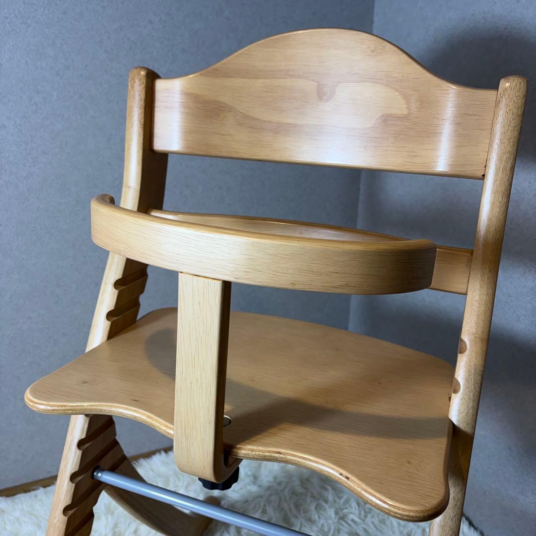 美品 大和屋　すくすくスリムプラスチェア　テーブル＆ガード付　六角レンチ付