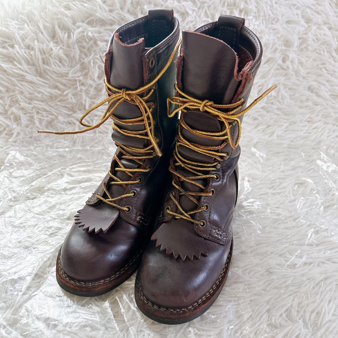 ウエスコ　ジョブマスター ブーツ　WESCO ロガーブーツ ブラウン 4D