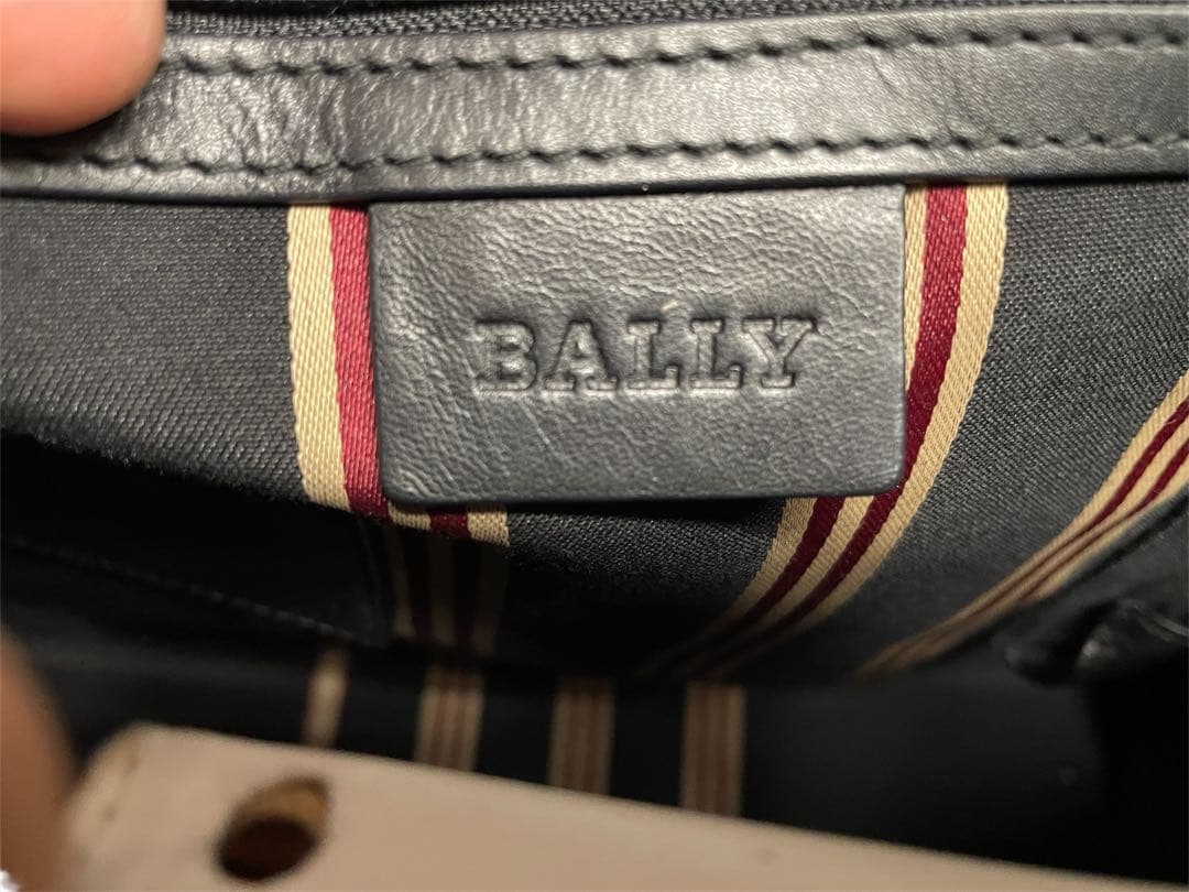 【美品】BALLY 【レザー 2way トートバッグ】ブラック