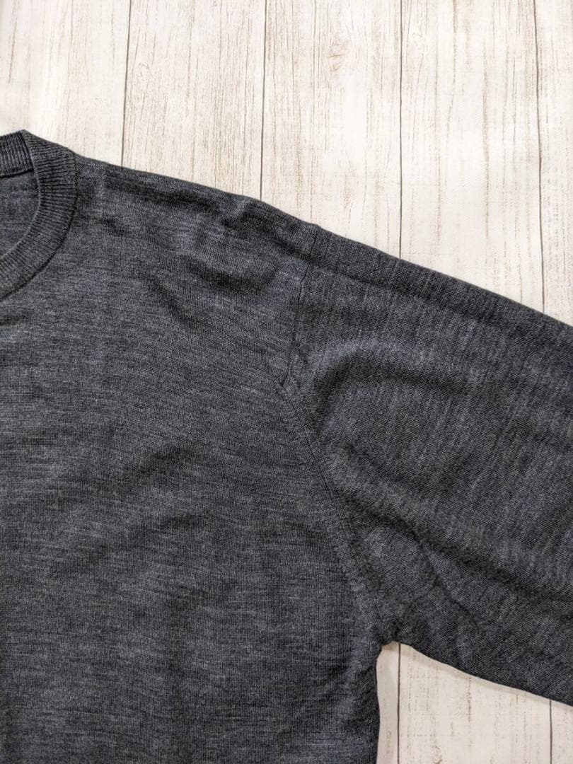 ジョンスメドレー/EXファインメリノウール/クルーネックニットセーター/1694