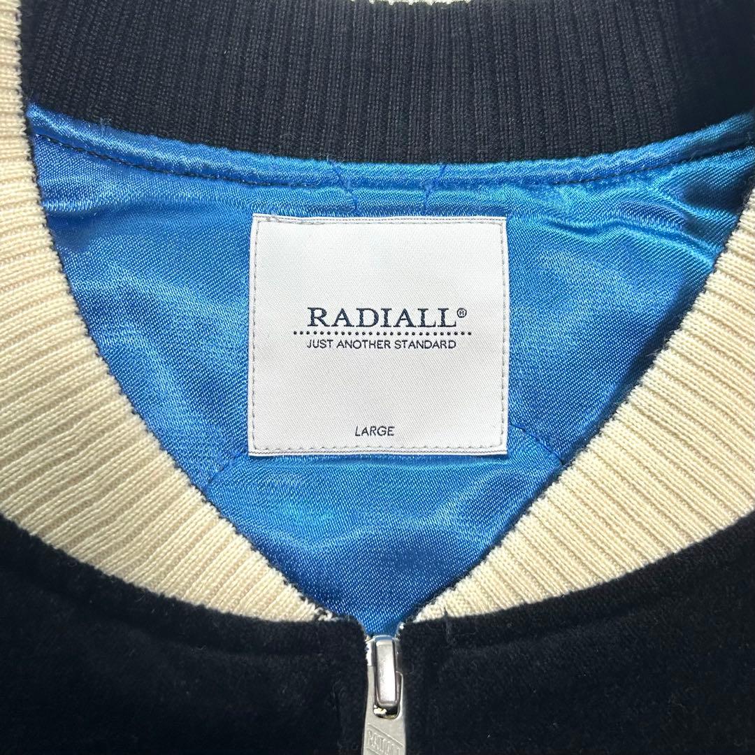 希少RADIALL ラディアル スーベニアジャケット L ブラック スカル刺繍