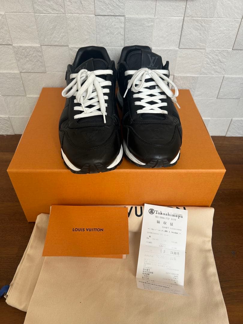 たろうLOUIS VUITTON ブラック スニーカー　ランウェイ