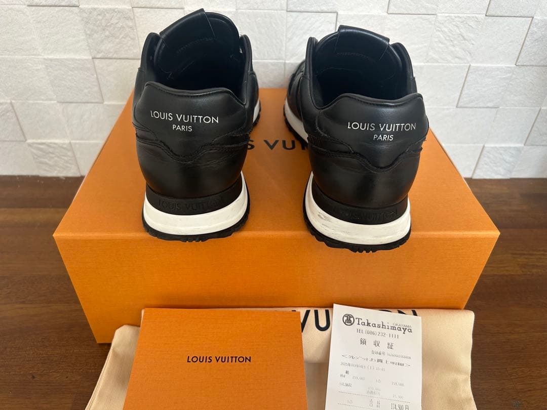 たろうLOUIS VUITTON ブラック スニーカー　ランウェイ