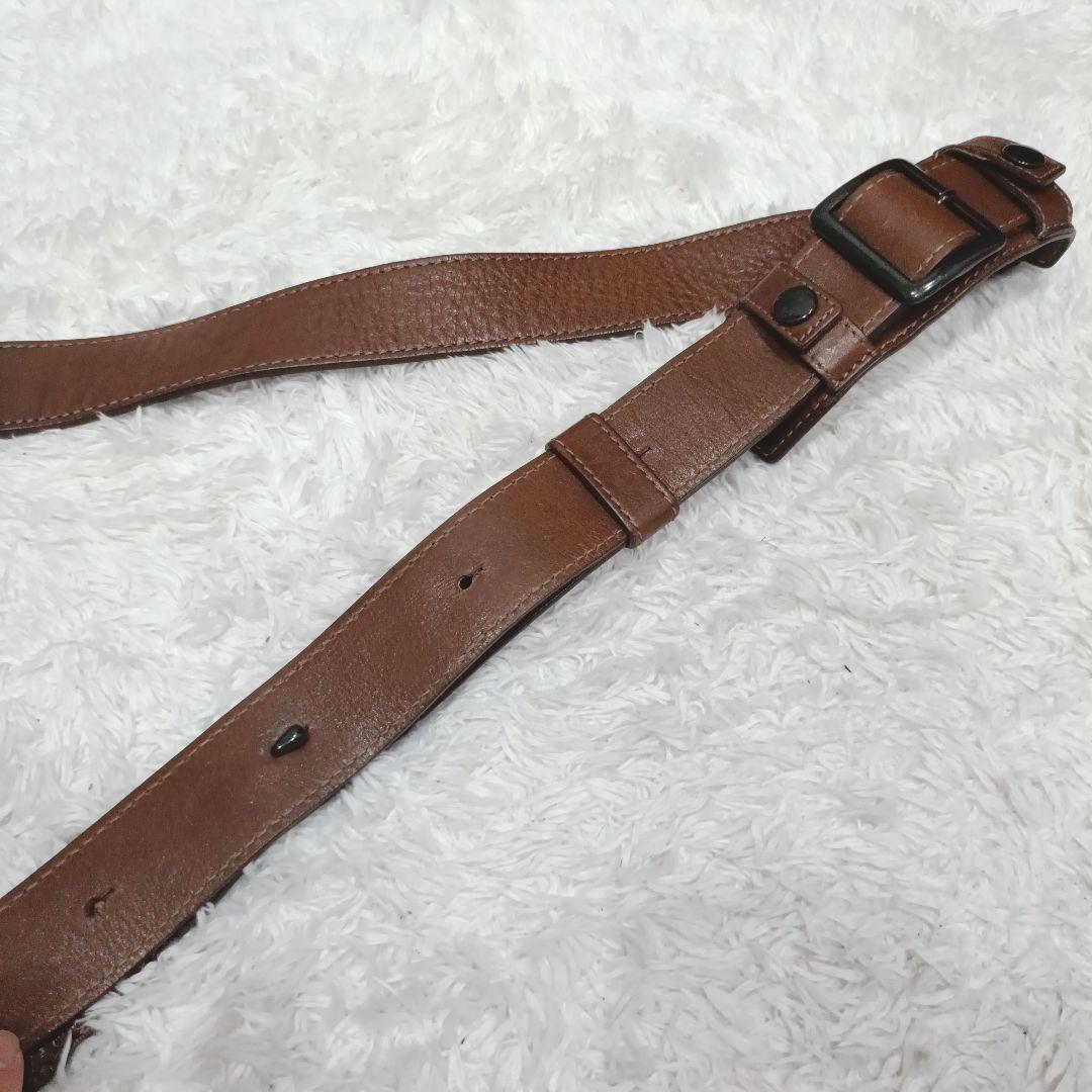 【定番】土屋鞄 メッセンジャーバッグ ショルダーバッグ ブラウン レザー 本革