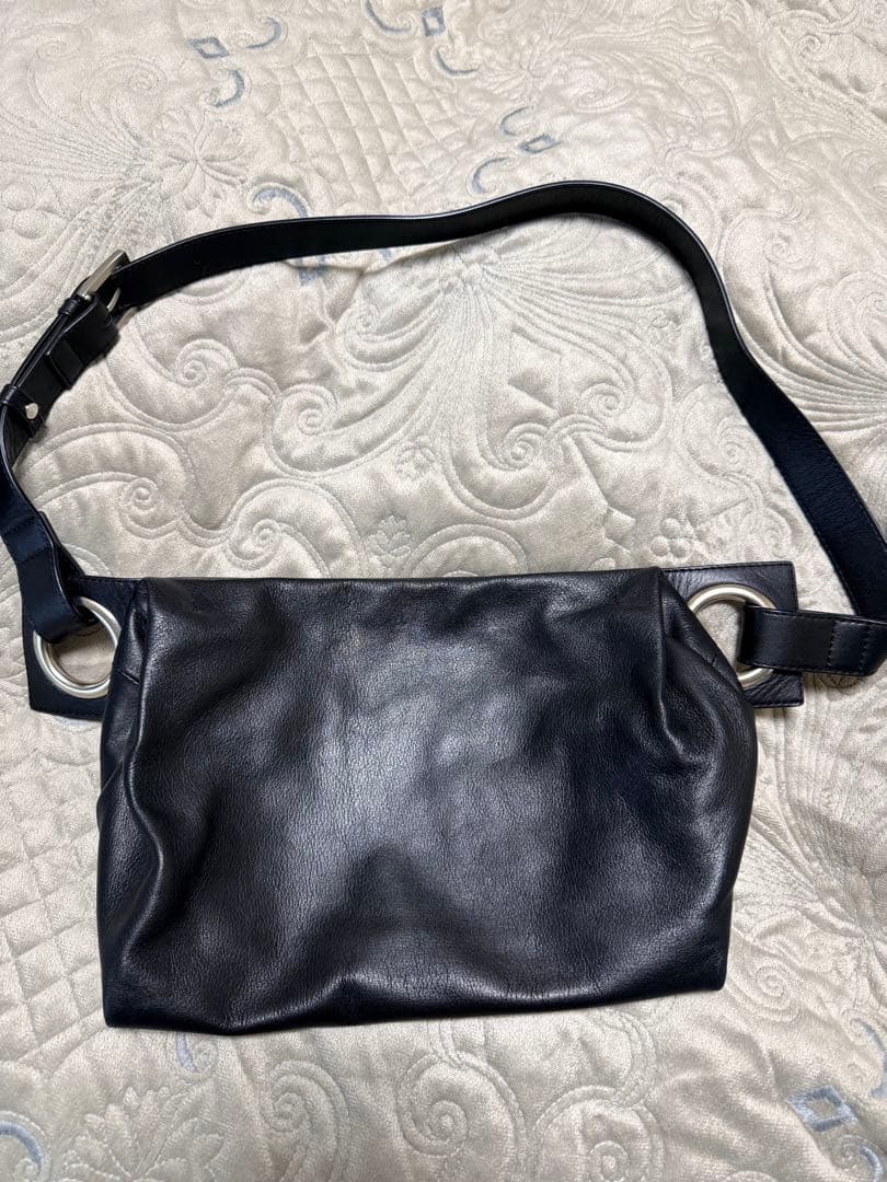 kawa-kawa ブラック ボディバッグ