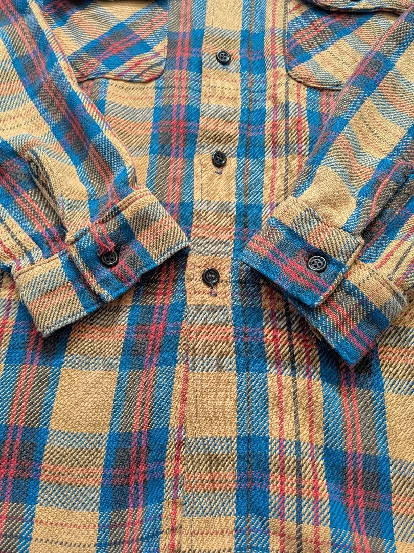 【70s〜80s】【USA製】ファイブブラザー　ネルシャツ　アメカジ　古着