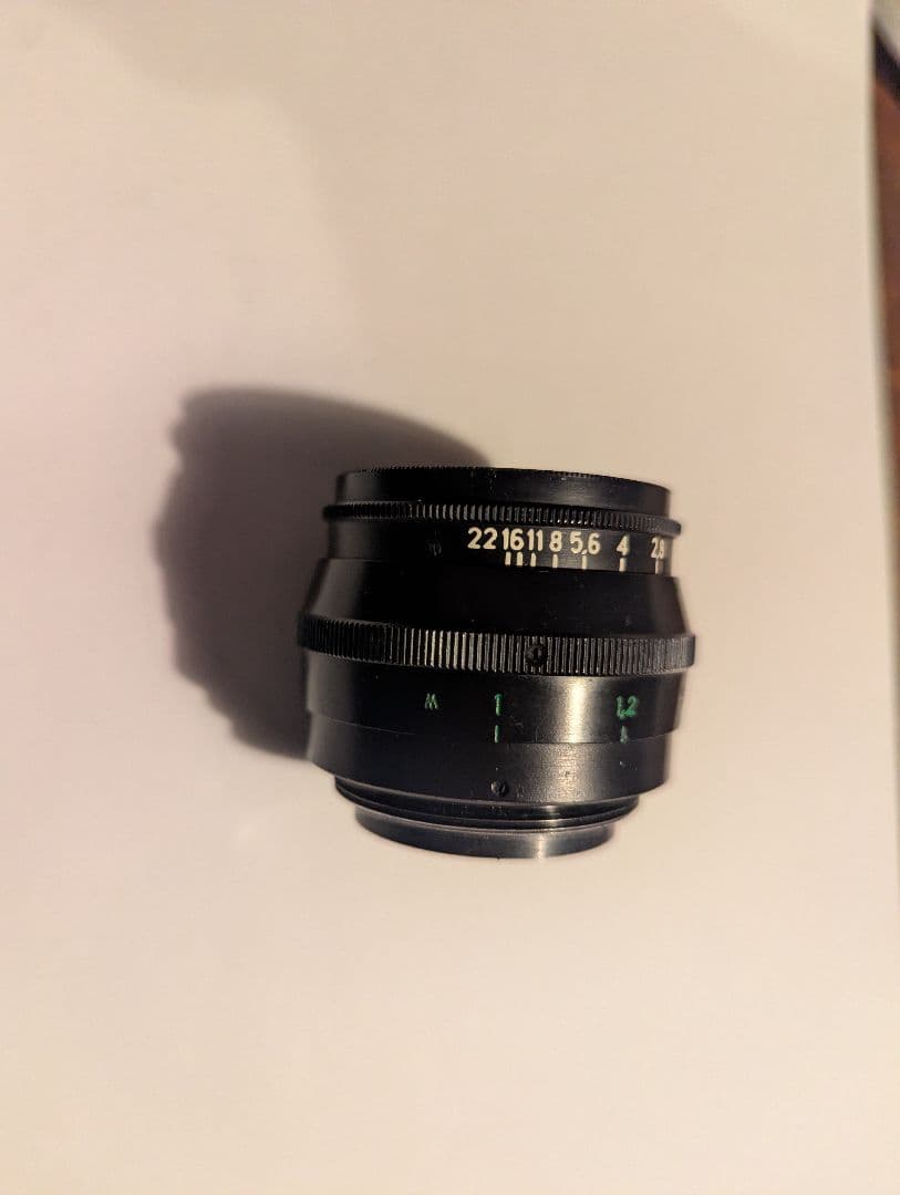 週末値下げ！ジュピター8 50mmf2 ブラック　メタルフード付き