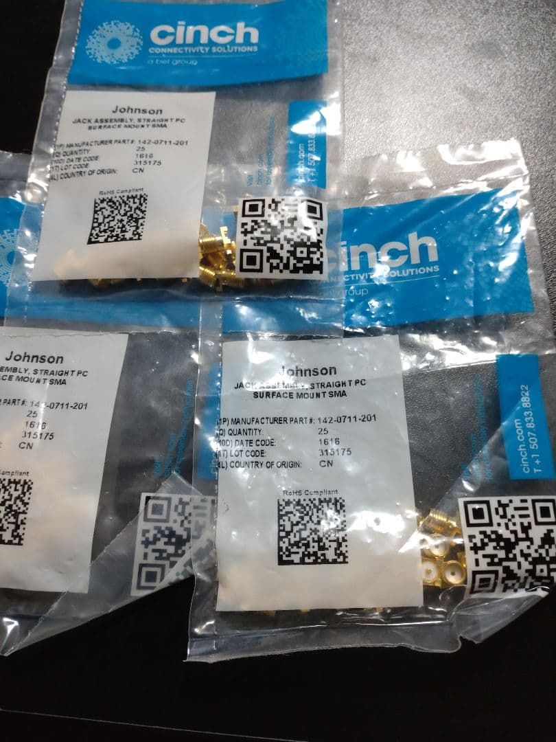 cinch 142-0711-201 SMAコネクタ