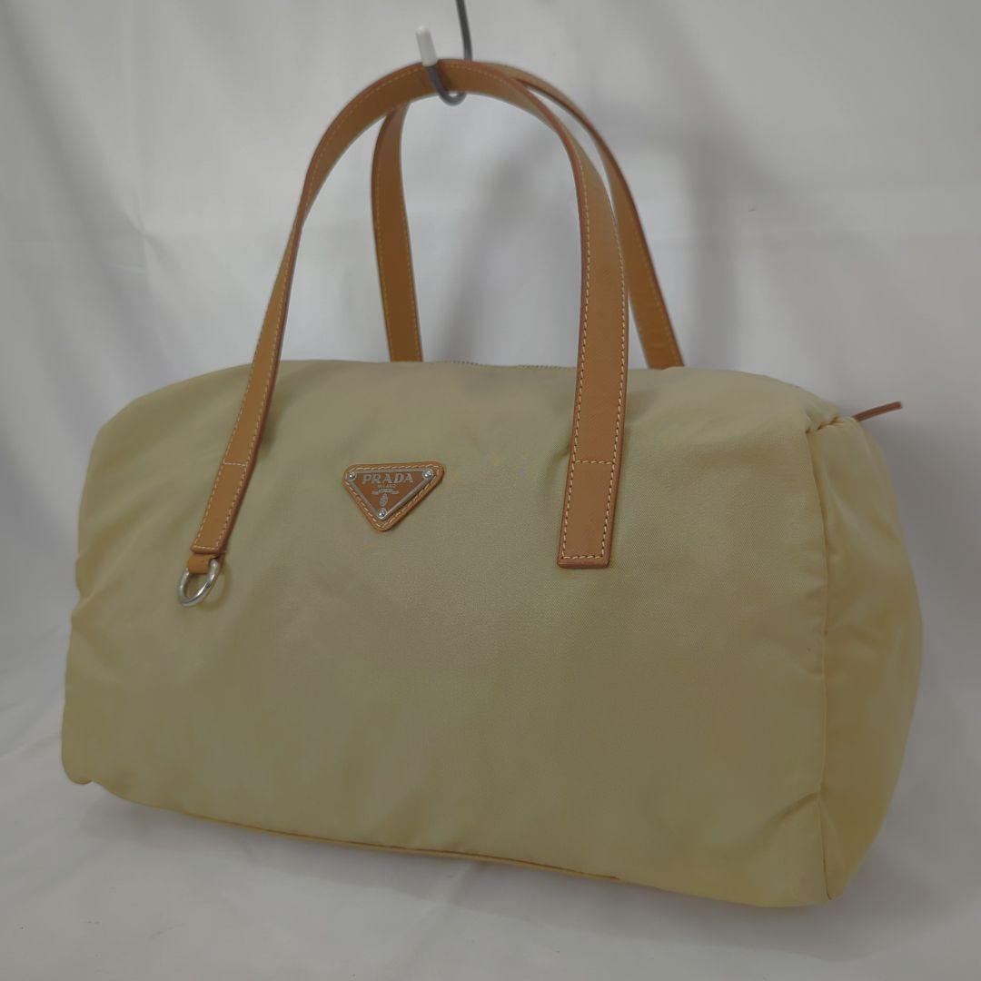 PRADA プラダ ナイロン ミニボストン バッグ ロゴ プレート