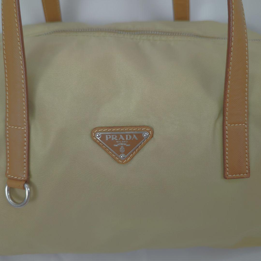 PRADA プラダ ナイロン ミニボストン バッグ ロゴ プレート