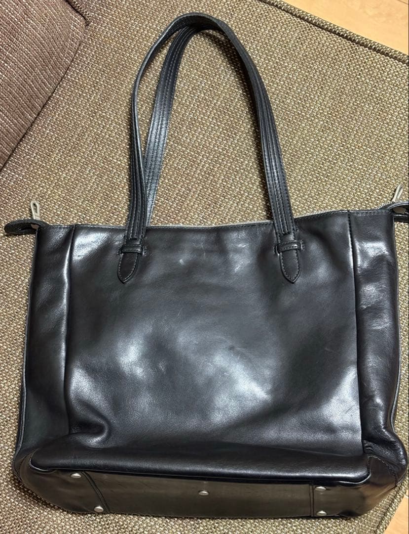 HERGOPOCH　 グレイズドレザー　トートバッグ ビジネス