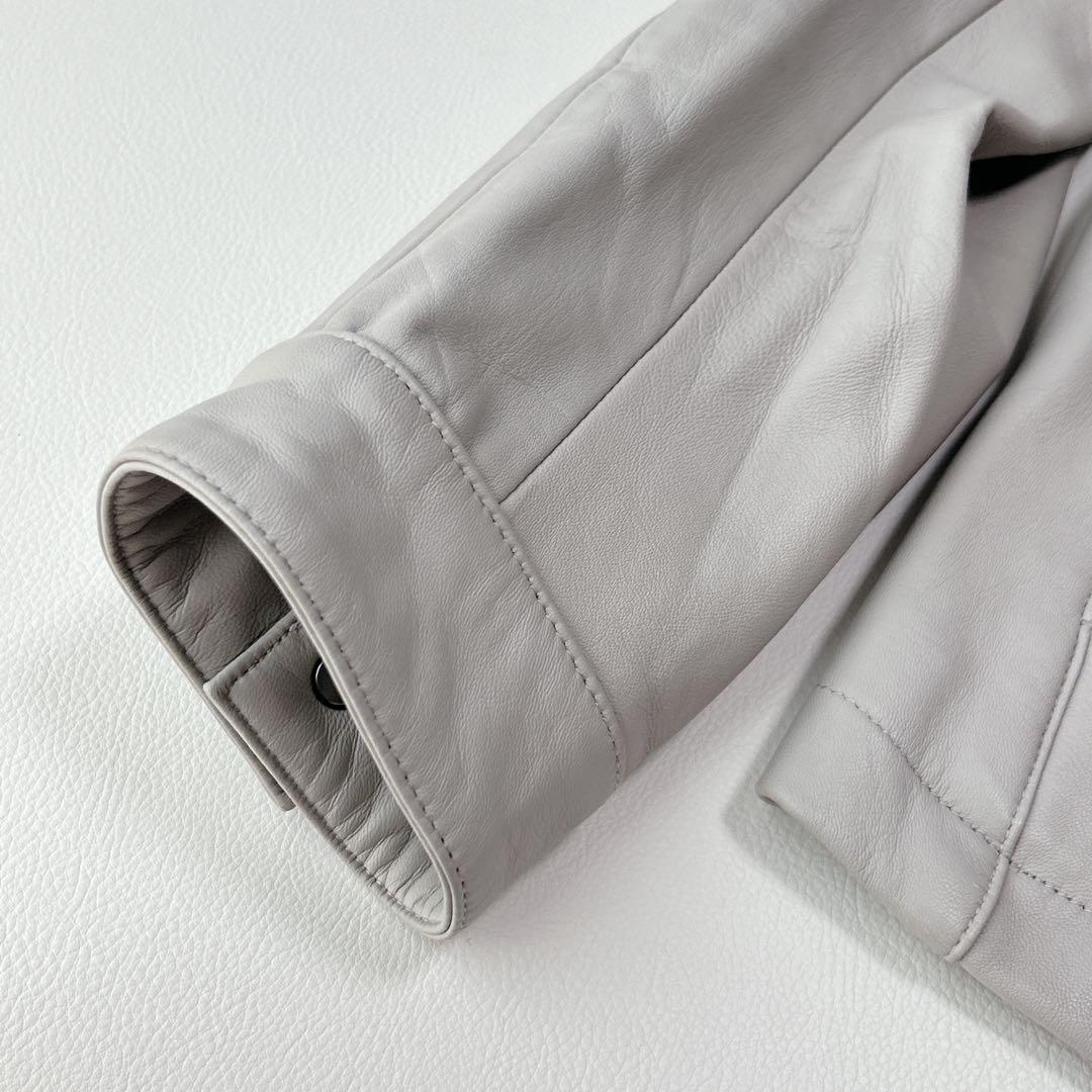 ニコルクラブフォーメン　ラムレザー シングルライダース　ブルゾン　羊革　本革