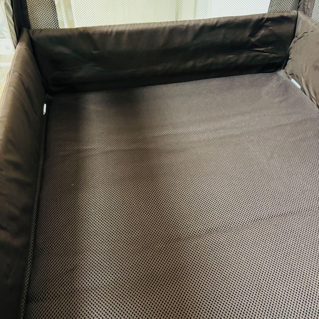 美品 アップリカ Aprica ココネル エアー プラス ベビーベッド ブラウン