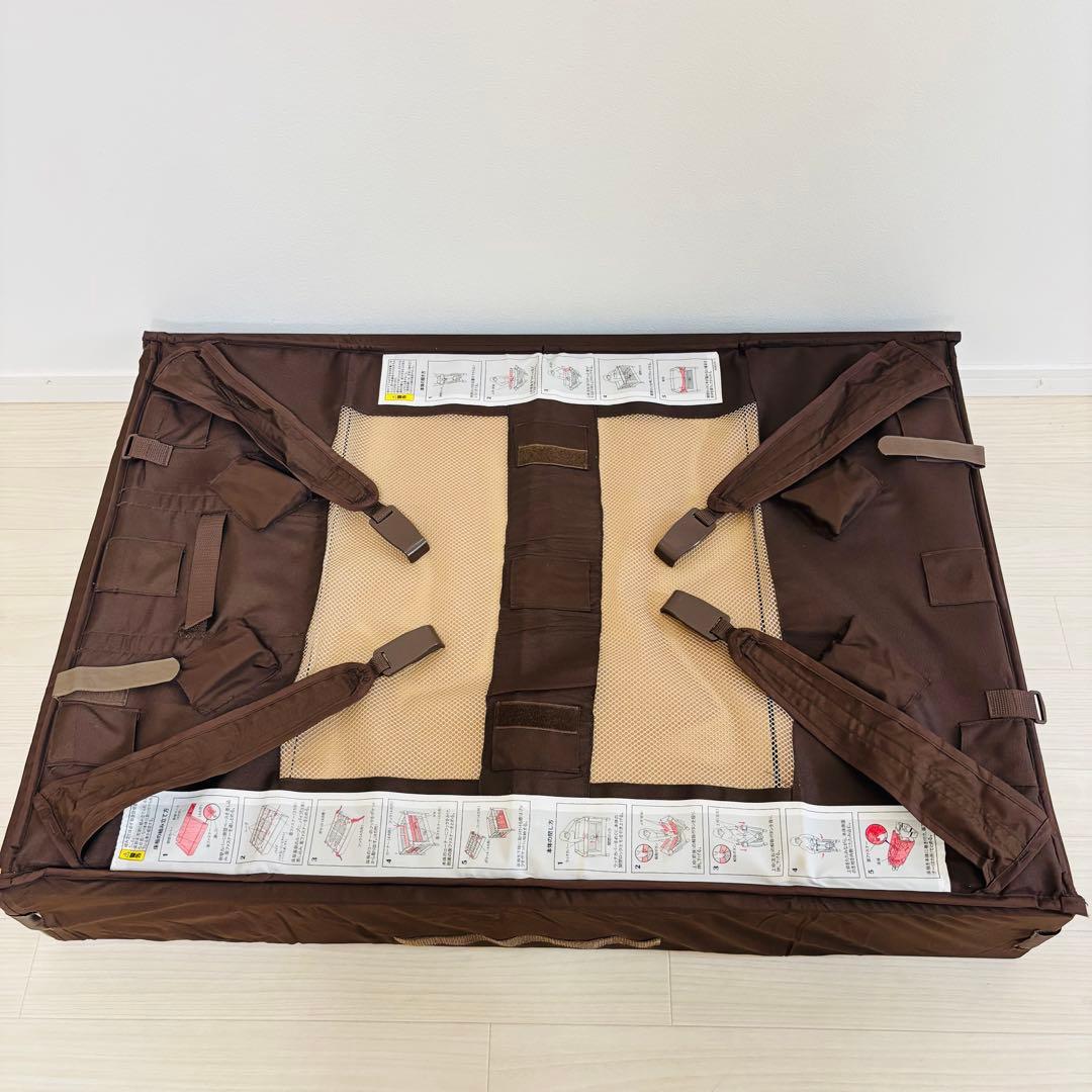 美品 アップリカ Aprica ココネル エアー プラス ベビーベッド ブラウン