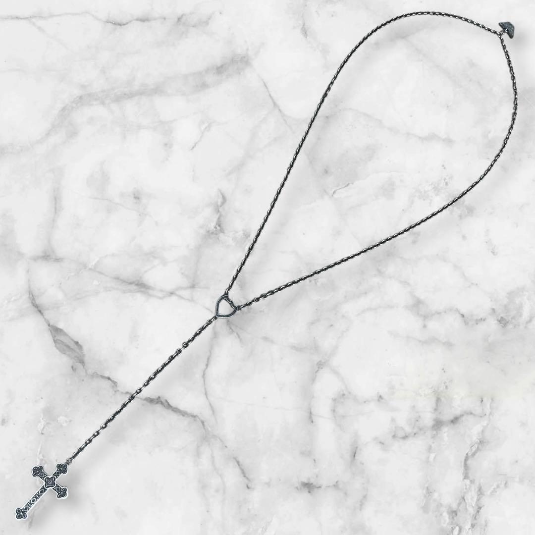 RUDE GALLERY CHAOS DESIGN クロスネックレス　ロゴマーク