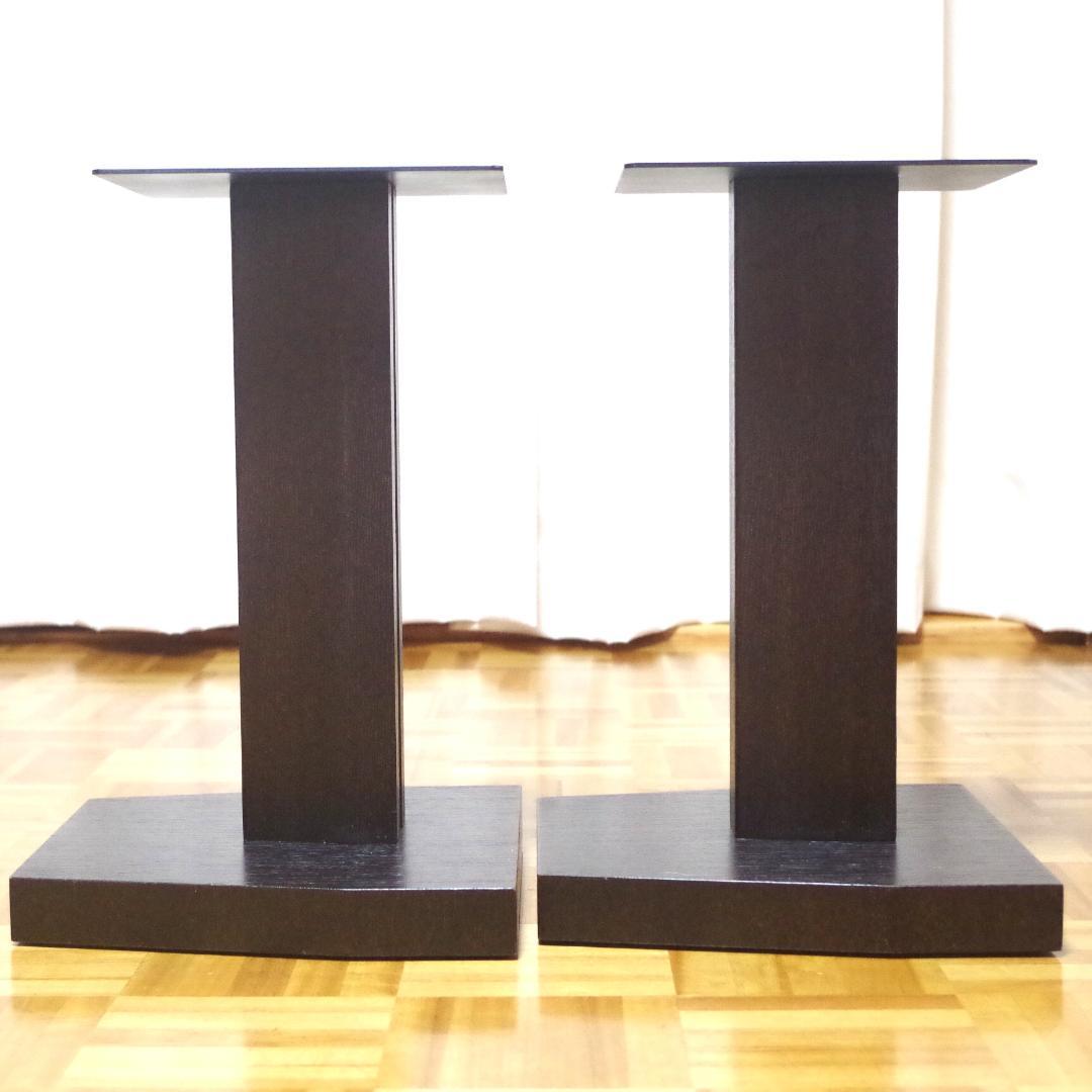 鉄と木の組み合わせで制振性能を強化！スピーカースタンド 2台1組 スパイク付属