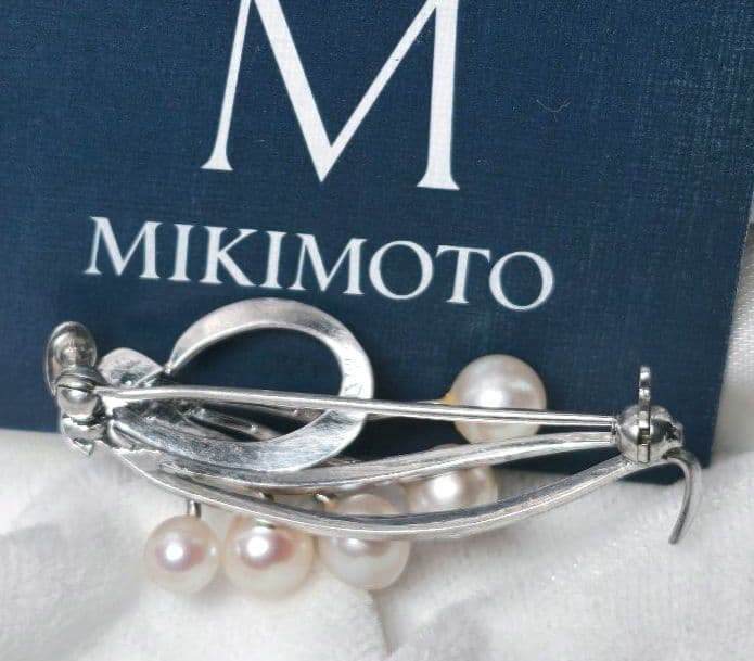 【美品 最高級】ミキモト ブローチ パール 花束 5珠 皇室御用達 正規品