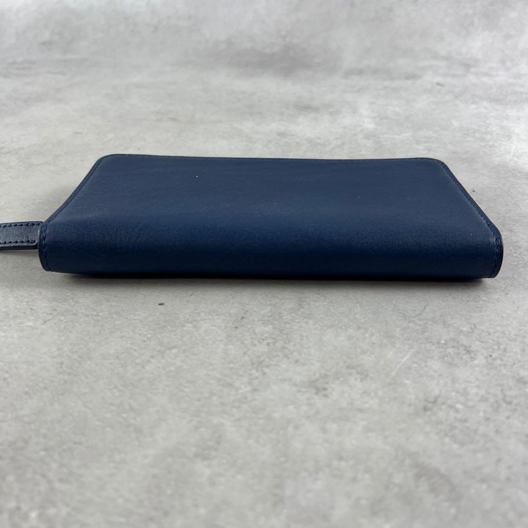 未使用保管品✨ 土屋鞄 現行 長財布 ラウンドファスナー レザー ブルー