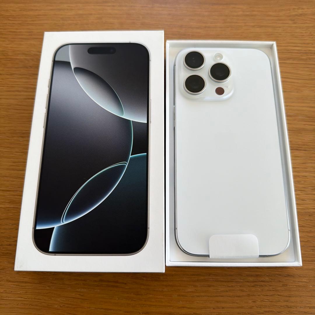 おまけ付き iPhone16Pro 1TB 国内simフリー ホワイトチタニウム