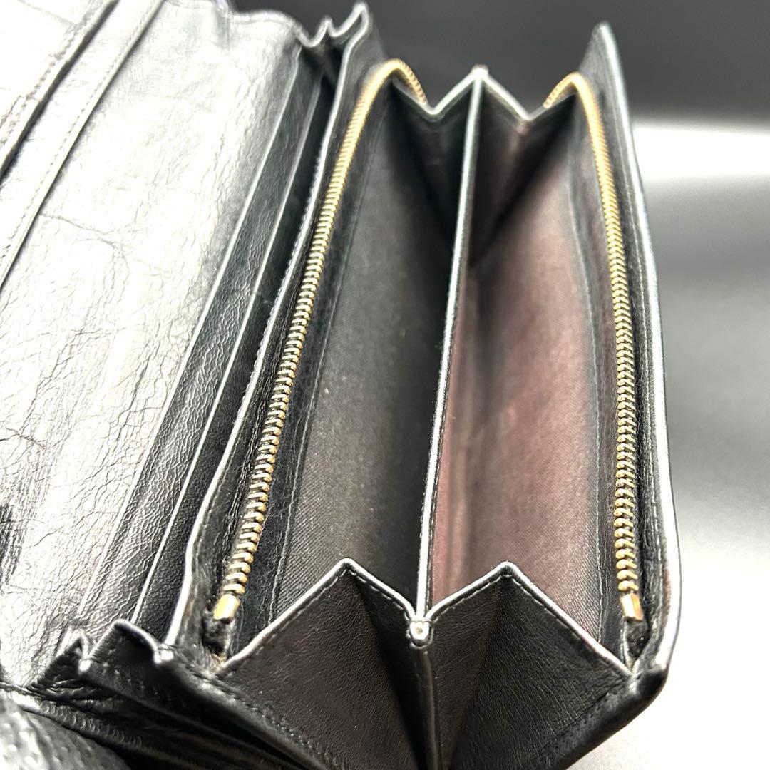 BALENCIAGA 長財布 2つ折り シティ クラシック ブラック　黒　メンズ