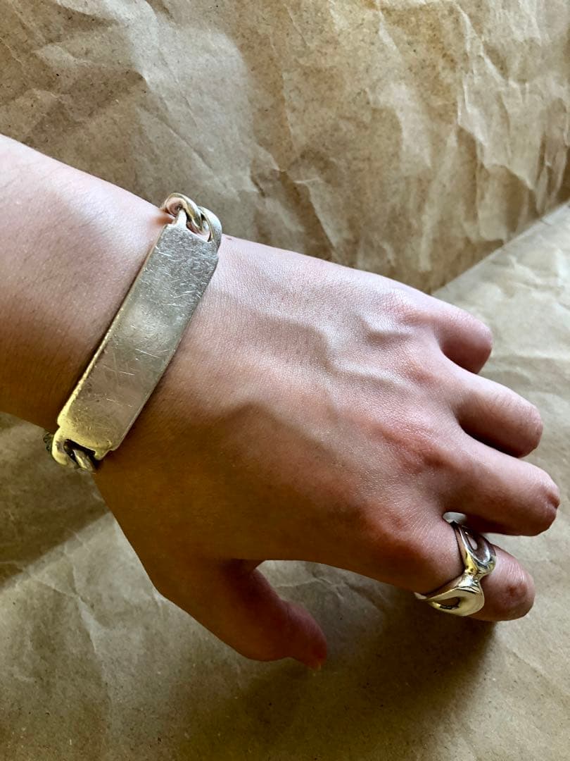 メキシコ製 old vintage 925 IDブレスレット