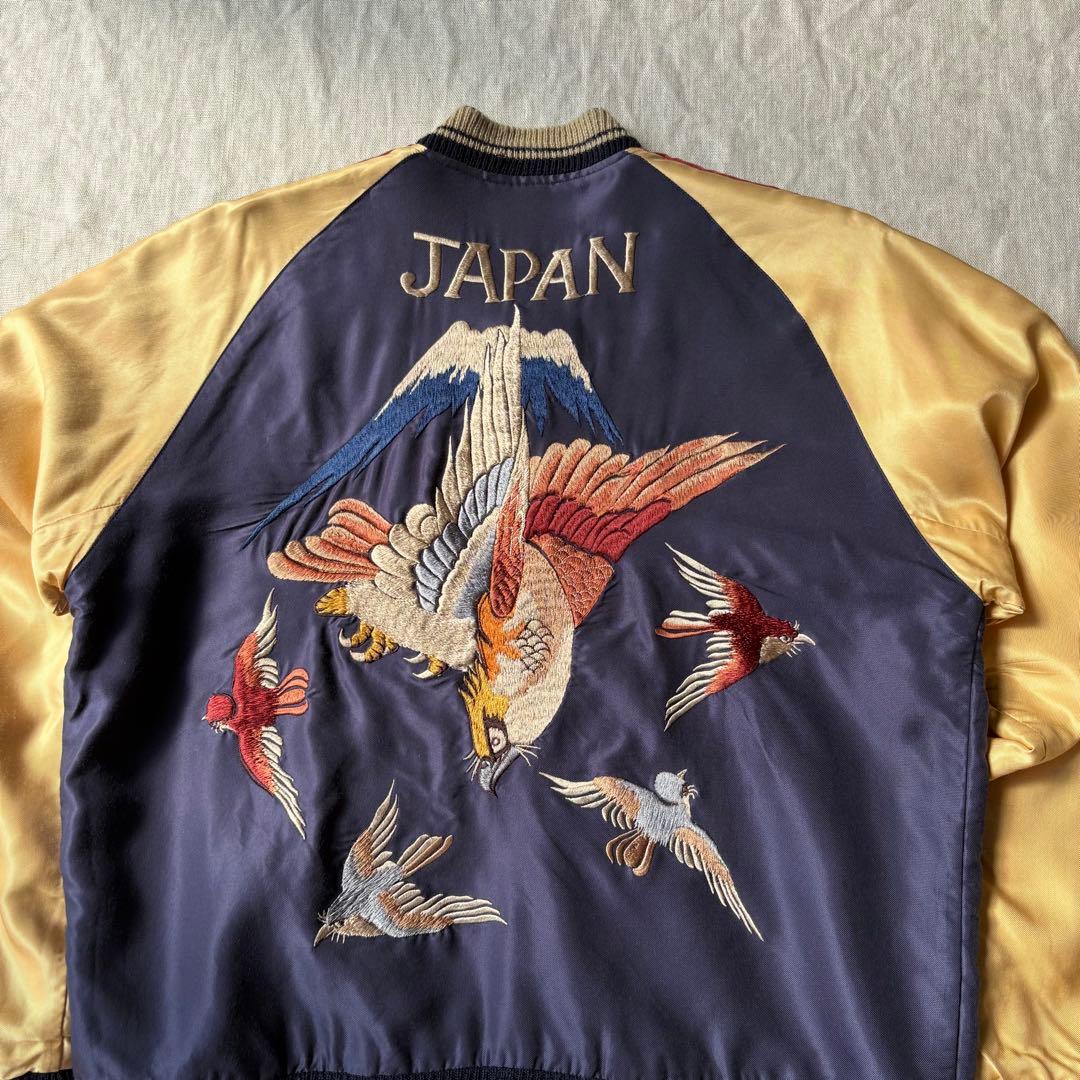 TAILOR TOYO TT11936 スカジャン 鷹 龍 パープル レッド