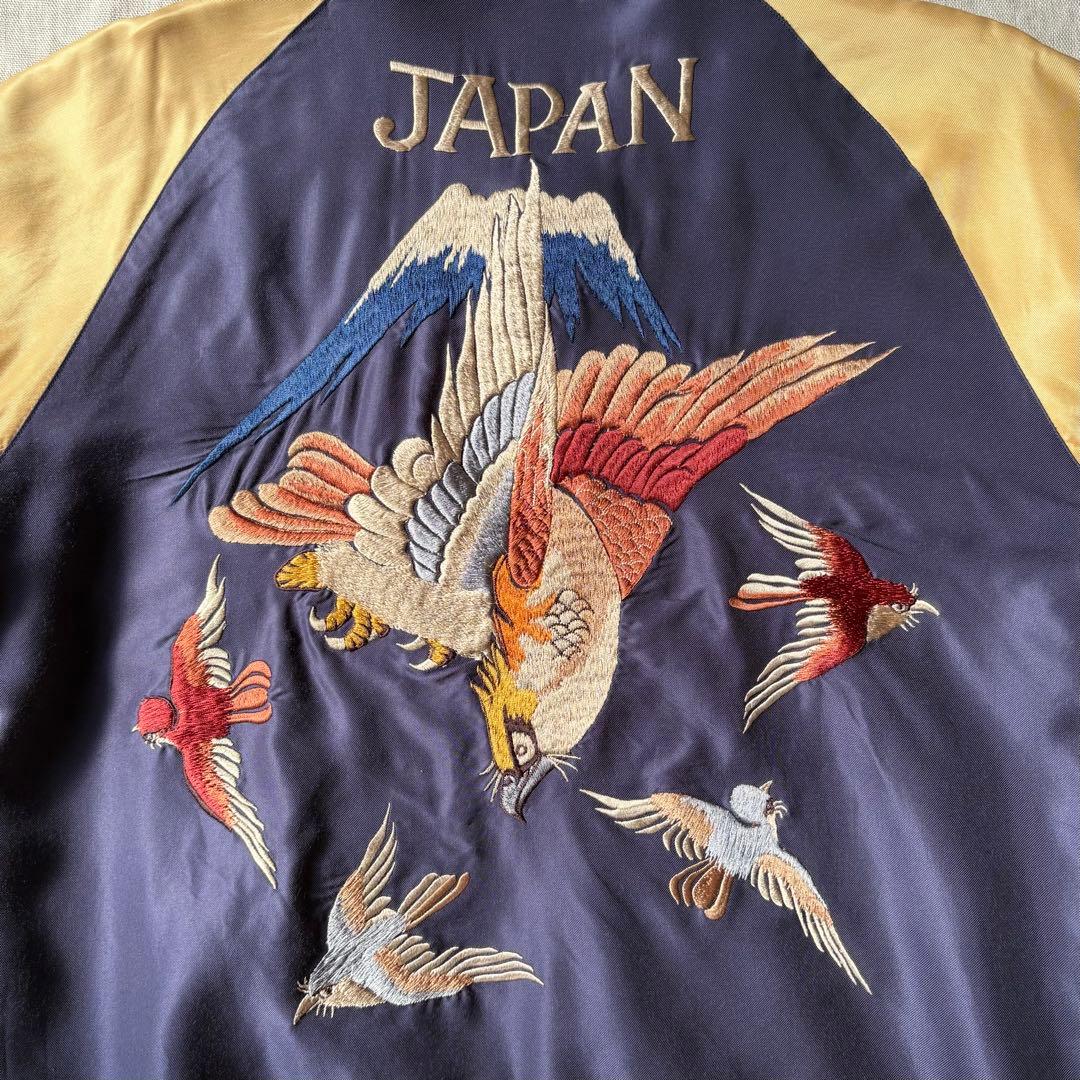 TAILOR TOYO TT11936 スカジャン 鷹 龍 パープル レッド